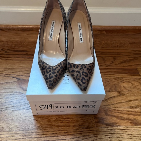 Manolo Blahnik BB Pumps- Leopard Suede - Picture 3 of 3